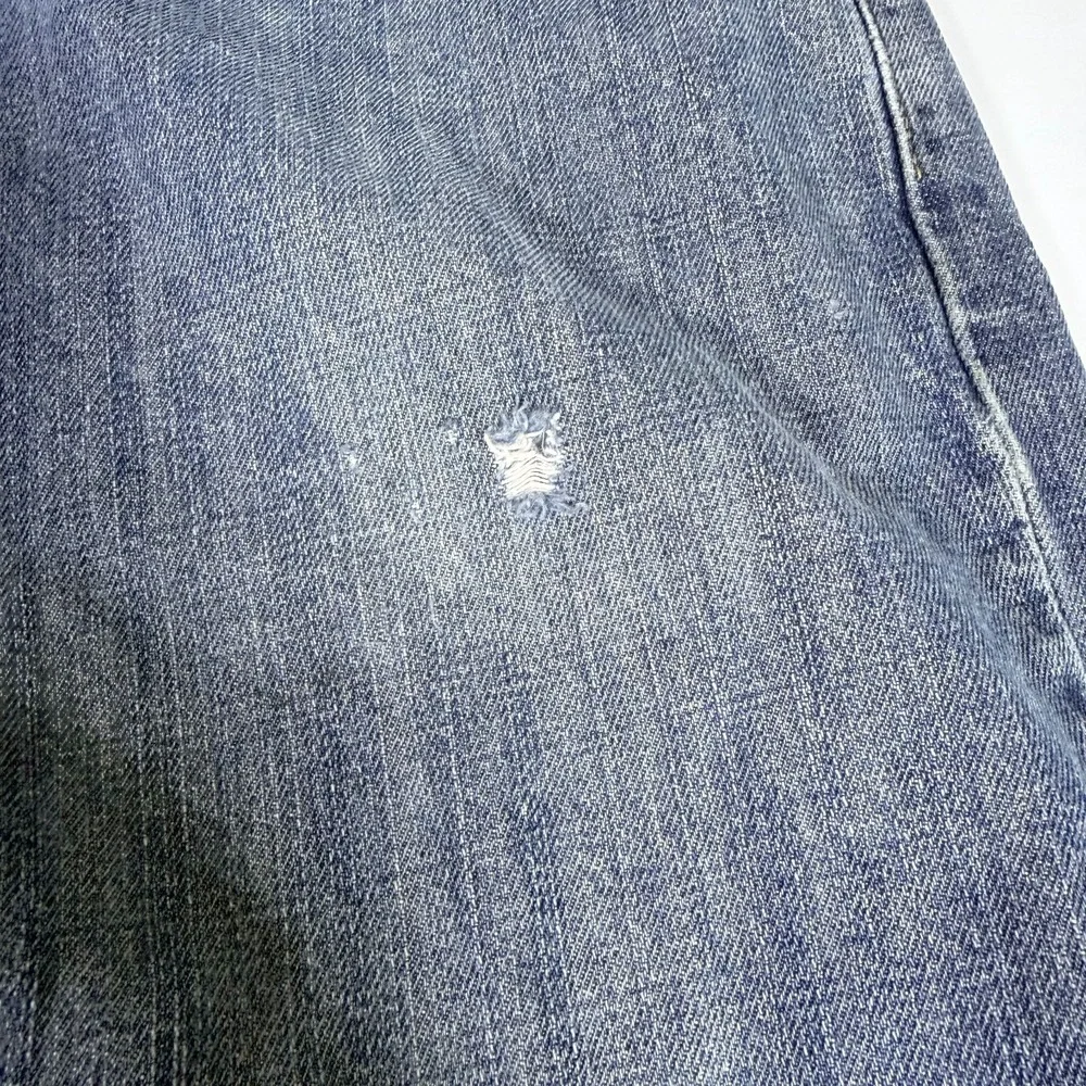 Levi's 505 Mens 38x30 Blue Denim Faded Distressed‎ Low Waist Grunge Relaxed Fit